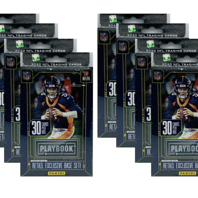 2020 Panini Playbook Football Hanger Box Purple Parallels 8x Lot