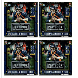 2020 Panini Playbook Football Mega Box Orange Parallels 4x Lot