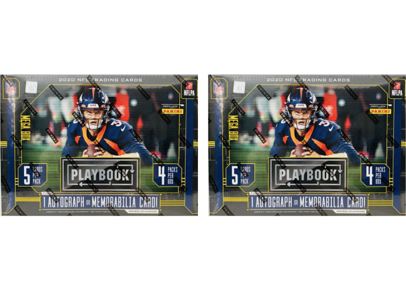 2020 Panini Playbook Football Mega Box Purple Parallels 2x Lot