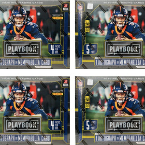2020 Panini Playbook Football Mega Box Purple Parallels 4x Lot