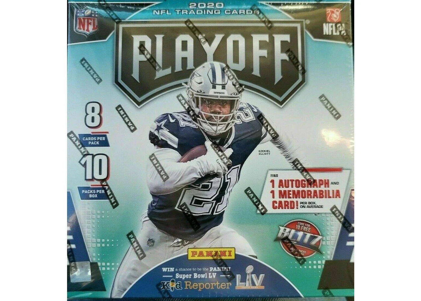 2020 Panini Playoff Football Mega Box 80 ct.