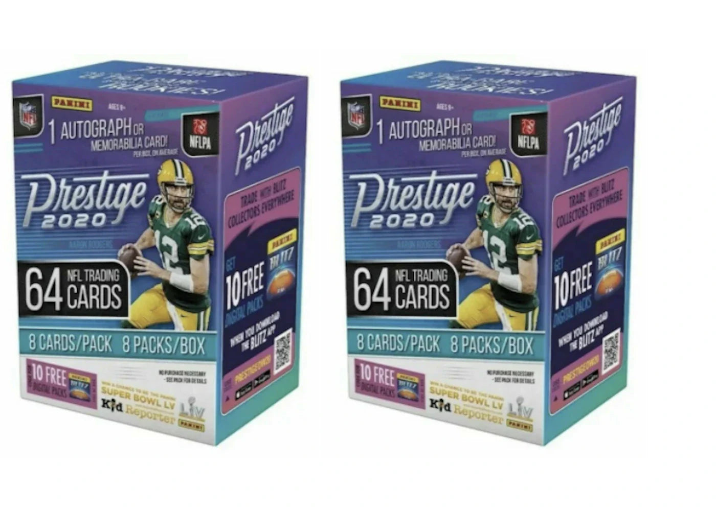 2020 Panini Prestige Football 64 Ct. Blaster Box 2x Lot