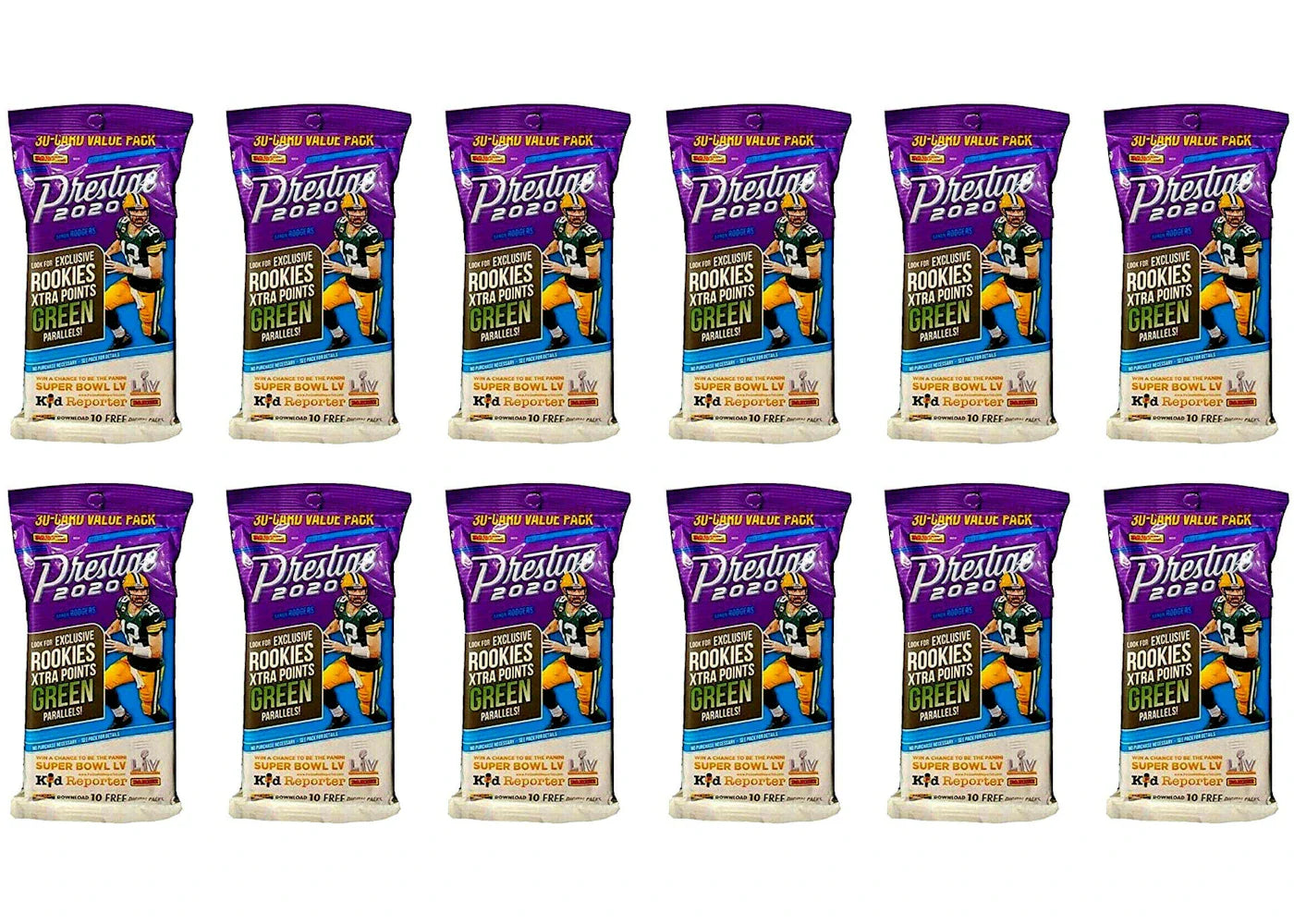 2020 Panini Prestige Football Fat Pack 12x Lot