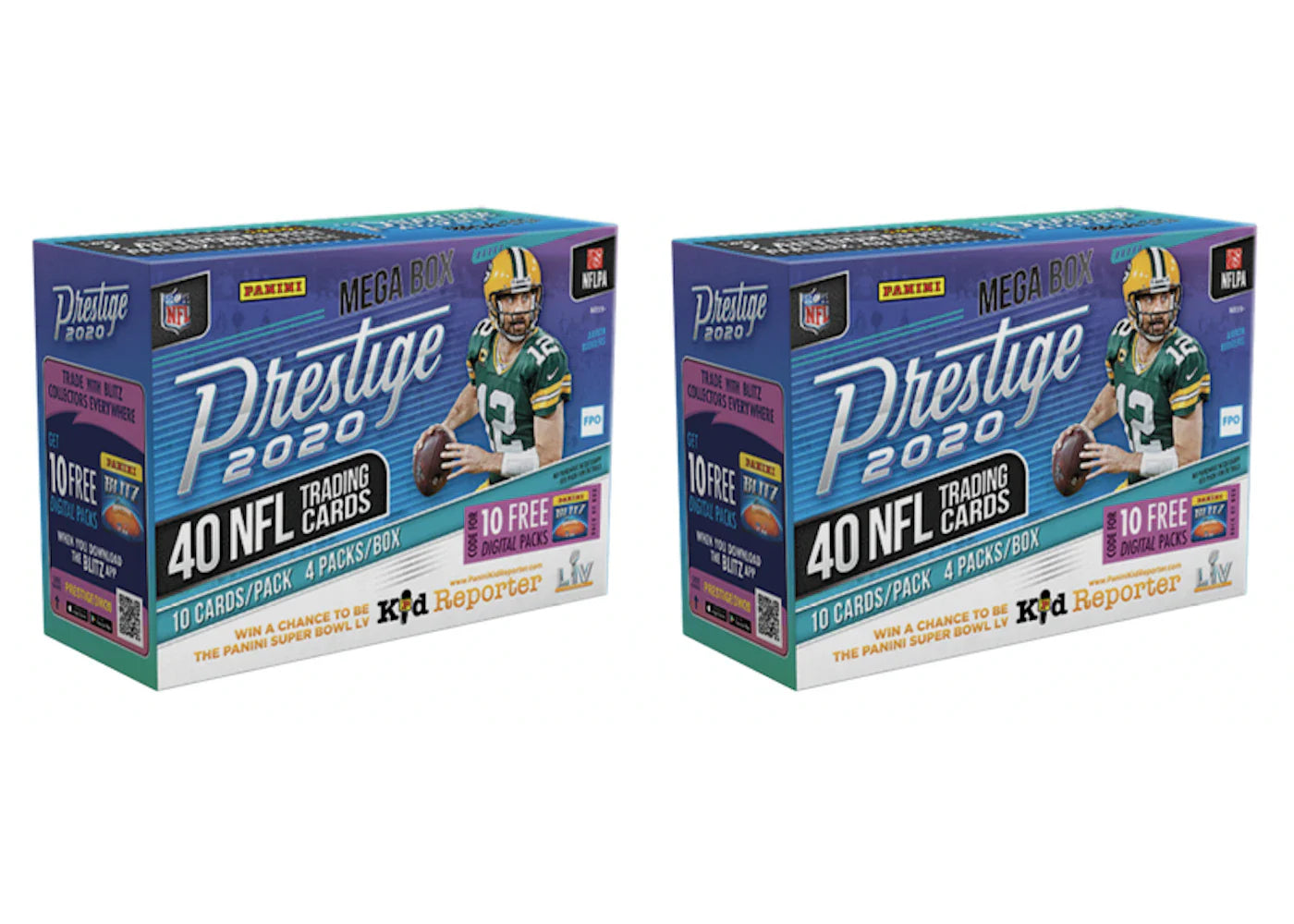 2020 Panini Prestige Football Mega Box 2x Lot