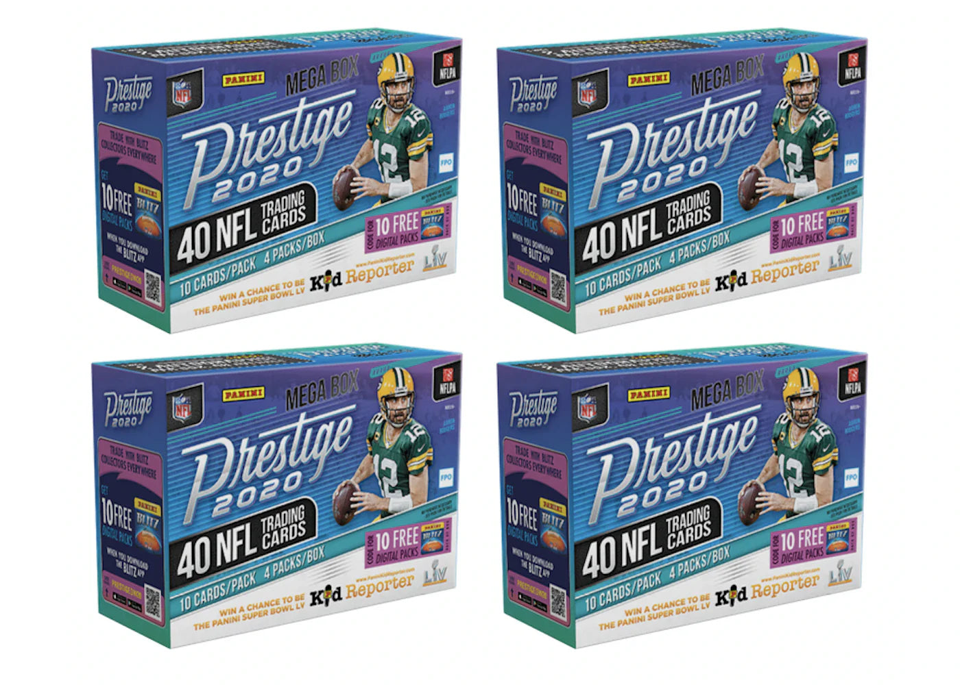 2020 Panini Prestige Football Mega Box 4x Lot