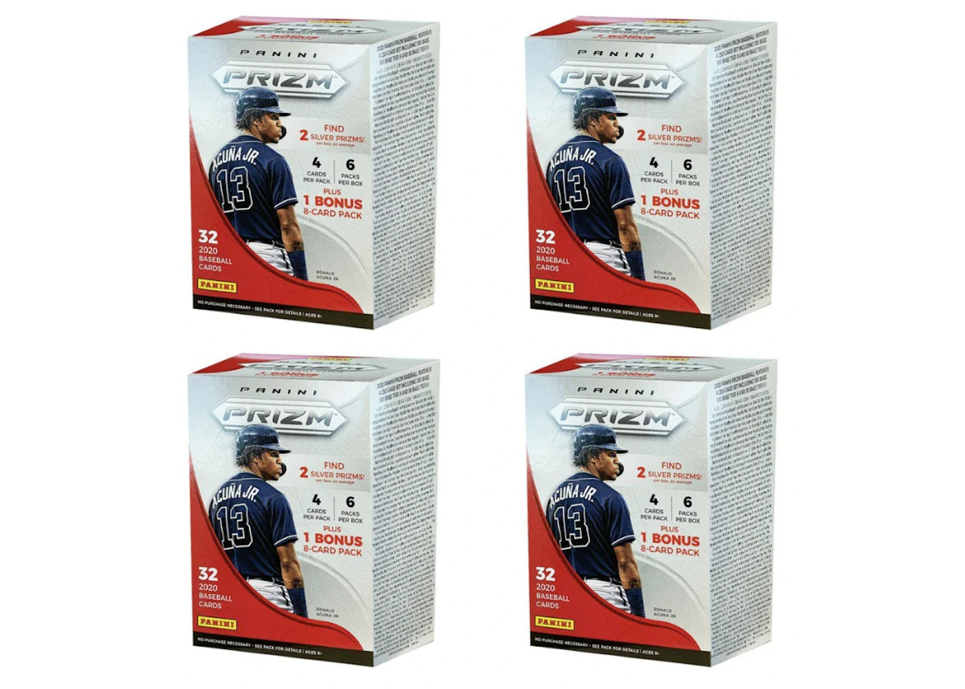 2020 Panini Prizm Baseball Blaster Box 4X Lot