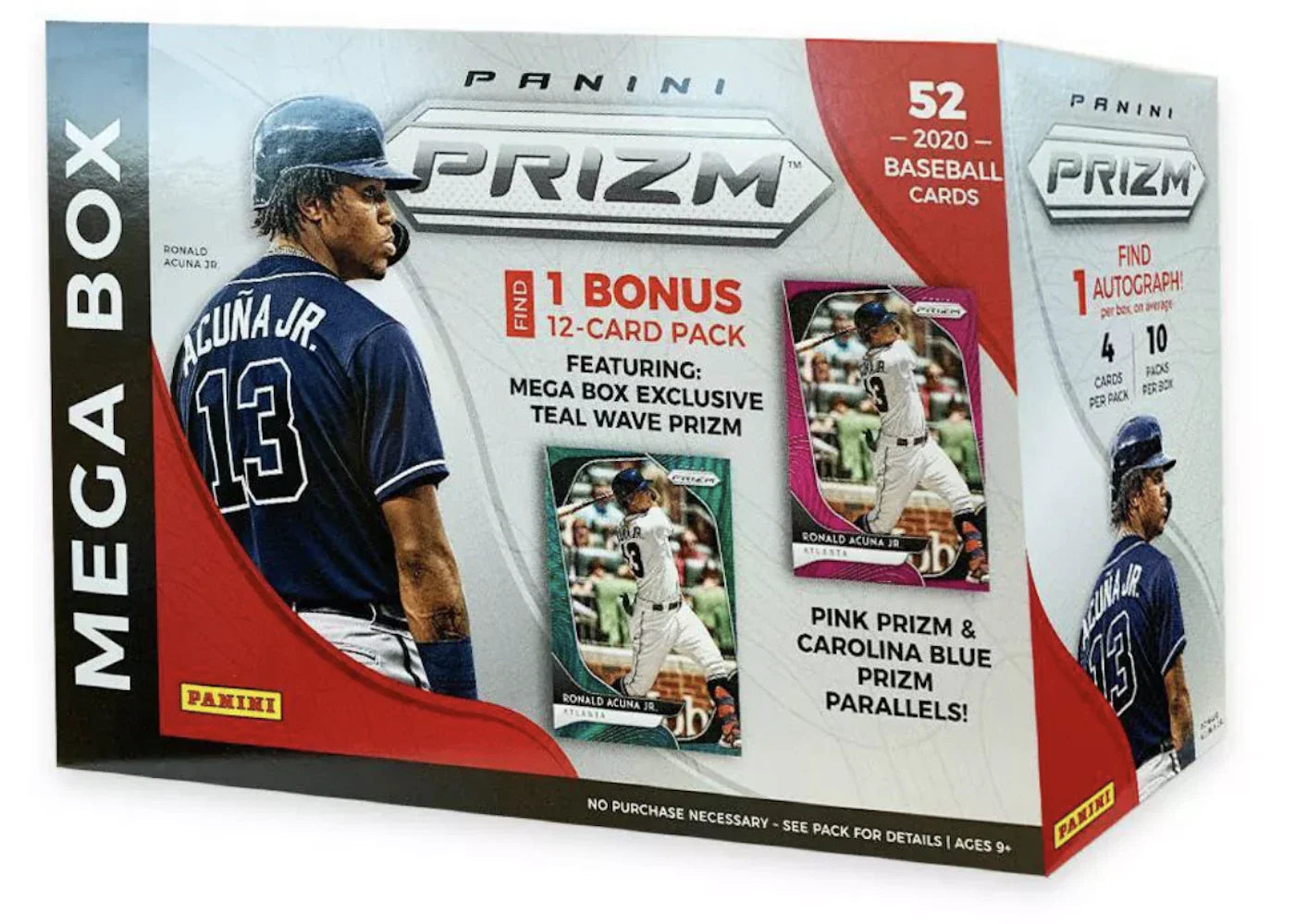 2020 Panini Prizm Baseball Mega Box 52 ct