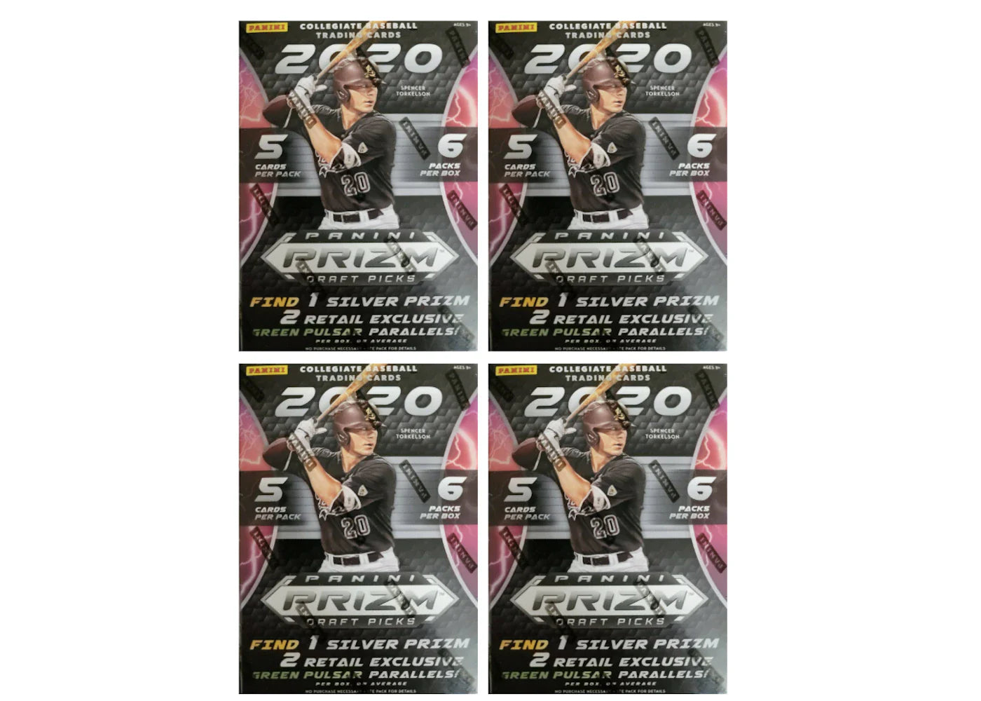 2020 Panini Prizm Draft Picks Baseball Blaster Box 4x Lot