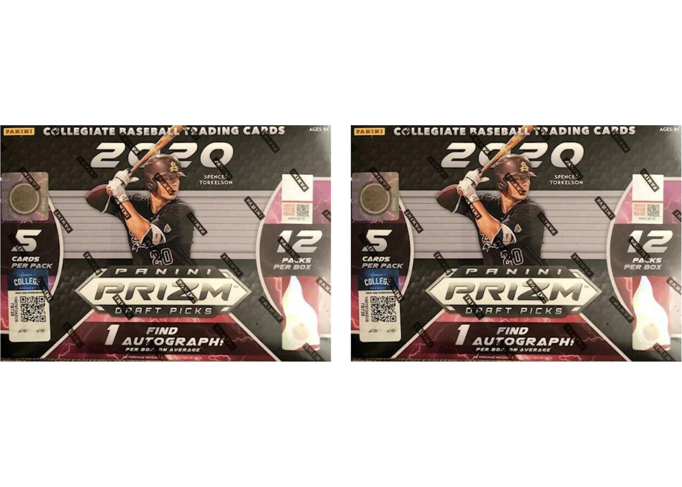 2020 Panini Prizm Draft Picks Baseball Mega Box 60 ct. 2x Lot