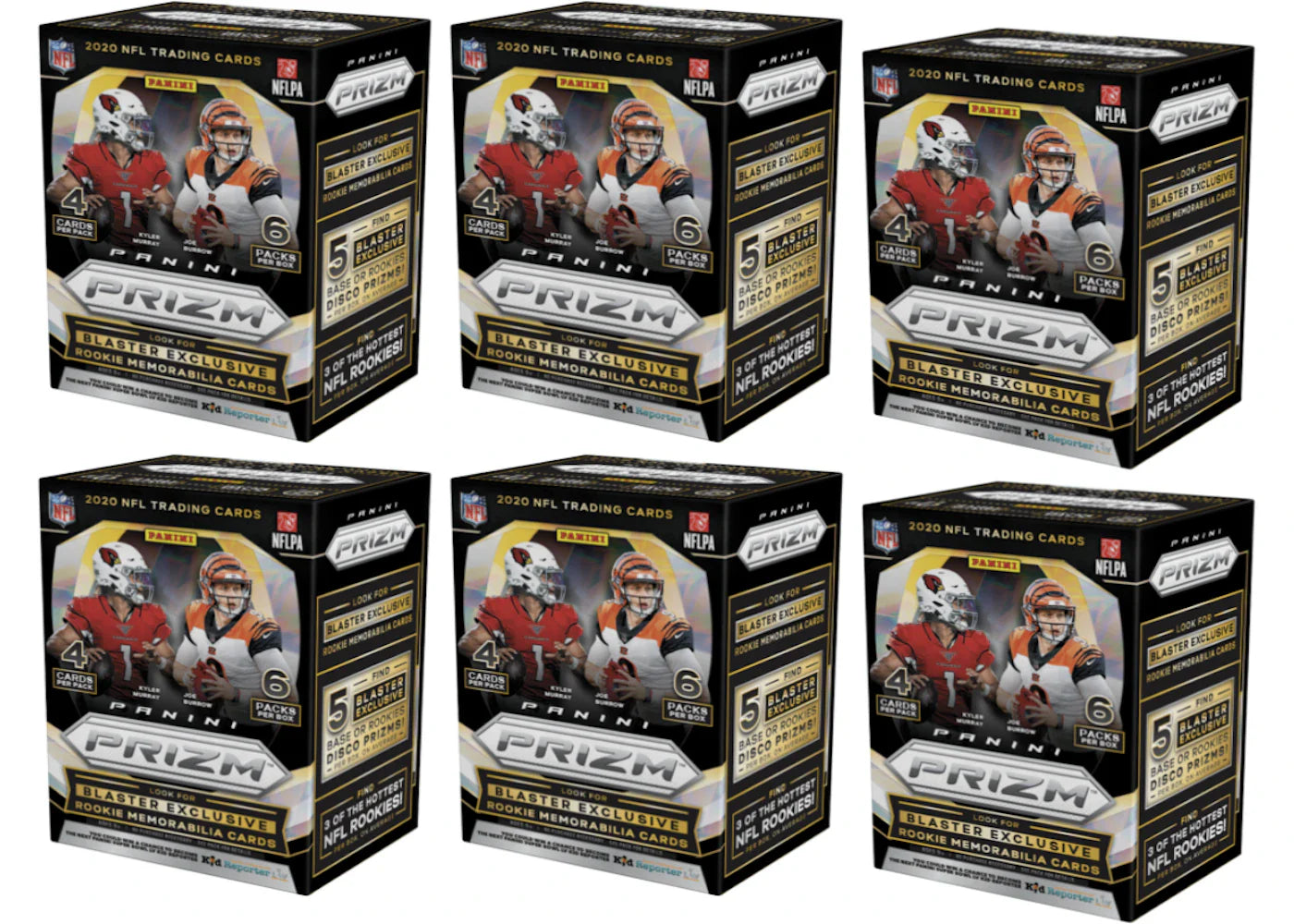 2020 Panini Prizm Football Blaster Box Disco 6x Lot