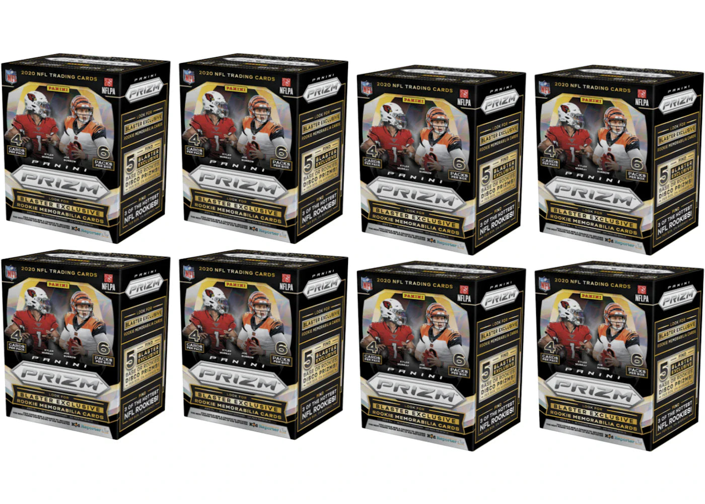 2020 Panini Prizm Football Blaster Box Disco 8x Lot