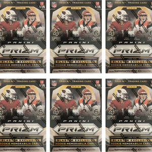 2020 Panini Prizm Football Blaster Box Lazer 6x Lot