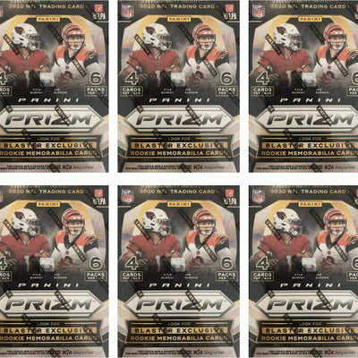 2020 Panini Prizm Football Blaster Box Lazer 6x Lot