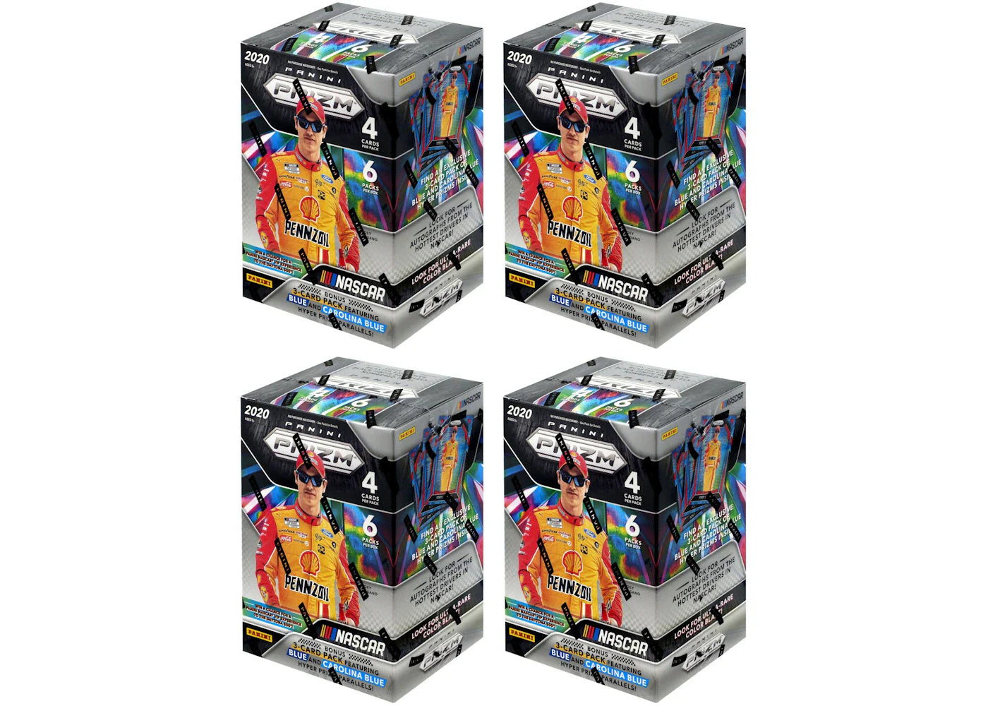 2020 Panini Prizm NASCAR Racing Blaster Box 4x Lot
