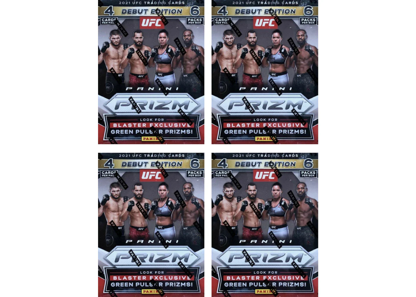 2021 Panini Prizm UFC Blaster Box 4x Lot