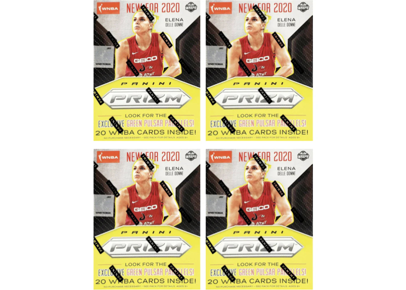 2020 Panini Prizm WNBA Blaster Box 20 ct. 4x Lot