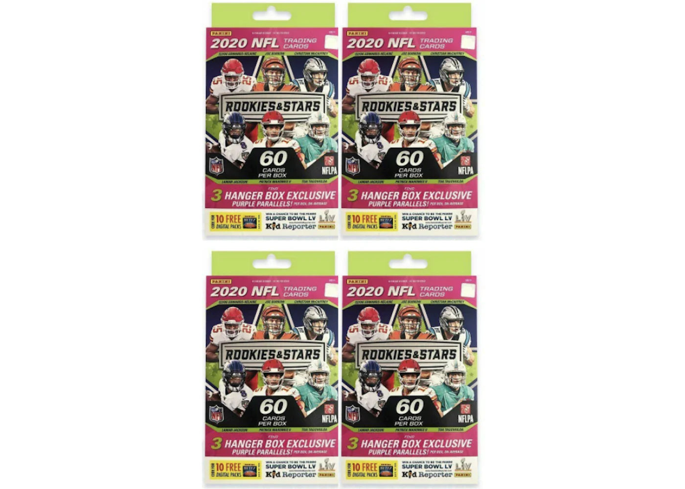 2020 Panini Rookies & Stars Football Hanger Box 60 ct. 4x Lot