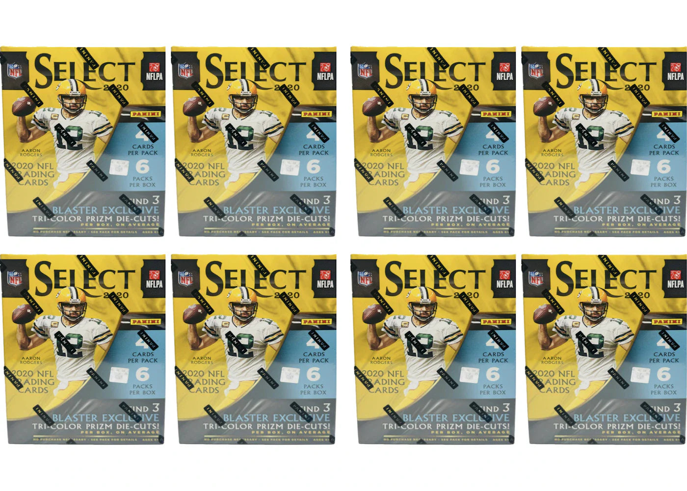 2020 Panini Select Football Blaster Box 8x Lot (Tri-Color Die-Cuts)