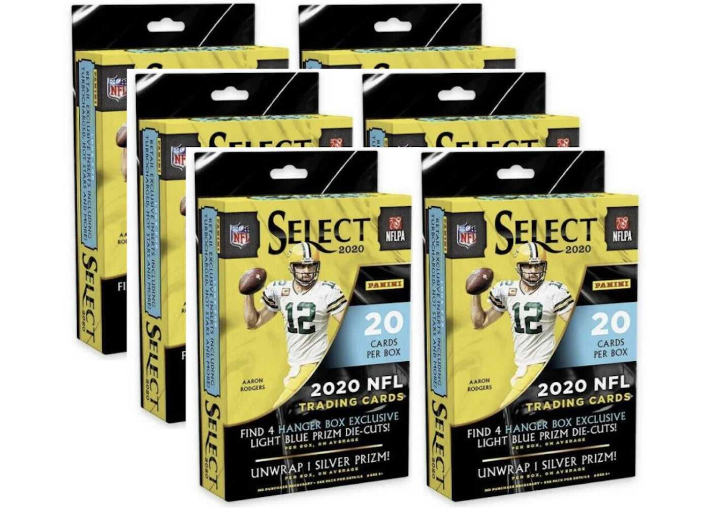 2020 Panini Select Football Hanger Box (Light Blue Die-Cuts) 6x Lot