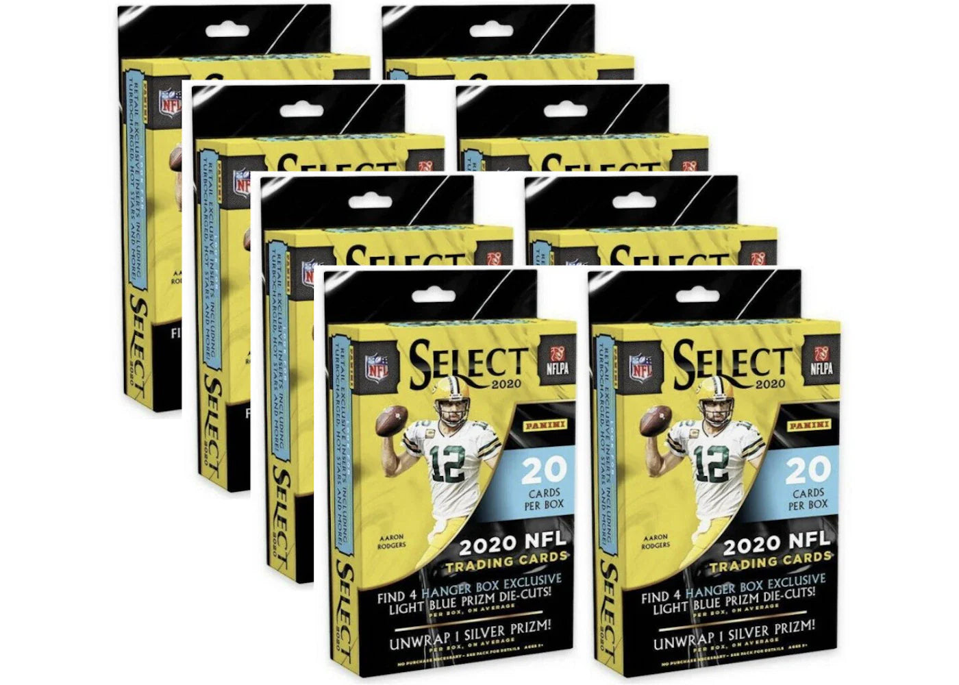 2020 Panini Select Football Hanger Box (Light Blue Die-Cuts) 8x Lot