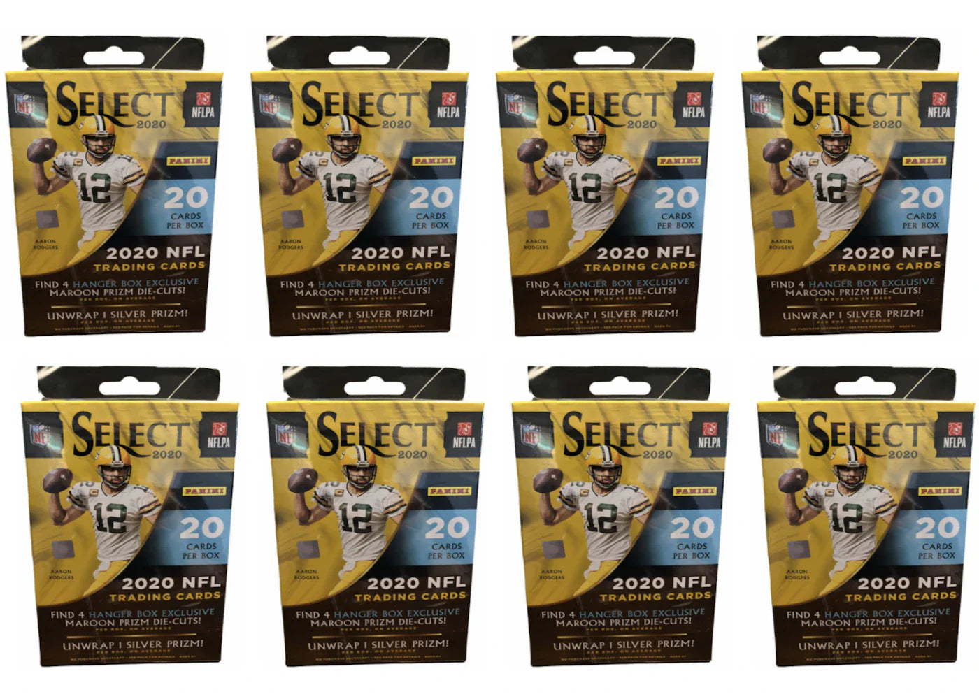 2020 Panini Select Football Hanger Box (Maroon Die-Cuts) 8x Lot
