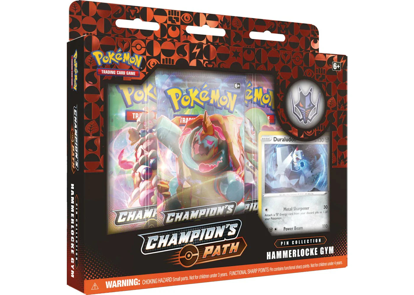 2020 Pokemon Sword and Shield Champion's Path Pin Collection Hammerlocke Gym
