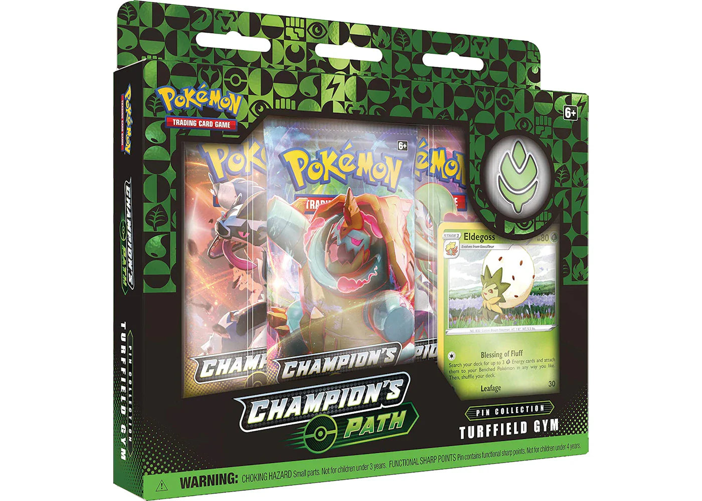 2020 Pokemon Sword and Shield Champion's Path Pin Collection Turrfield Gym