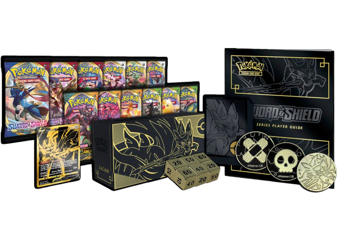 2020 Pokemon TCG Sword & Shield Elite Trainer Box Plus Zamazenta