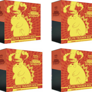 2020 Pokemon TCG Sword & Shield Vivid Voltage Elite Trainer Box 4x Lot