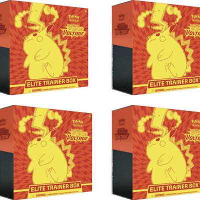 2020 Pokemon TCG Sword & Shield Vivid Voltage Elite Trainer Box 4x Lot