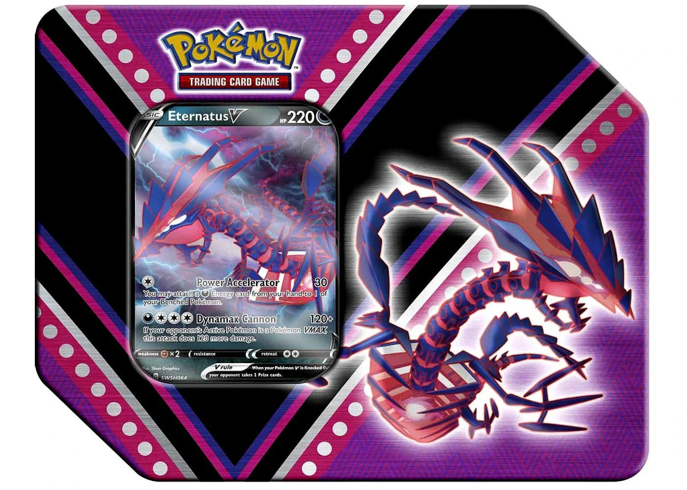2020 Pokemon TCG V Powers Eternatus V Tin