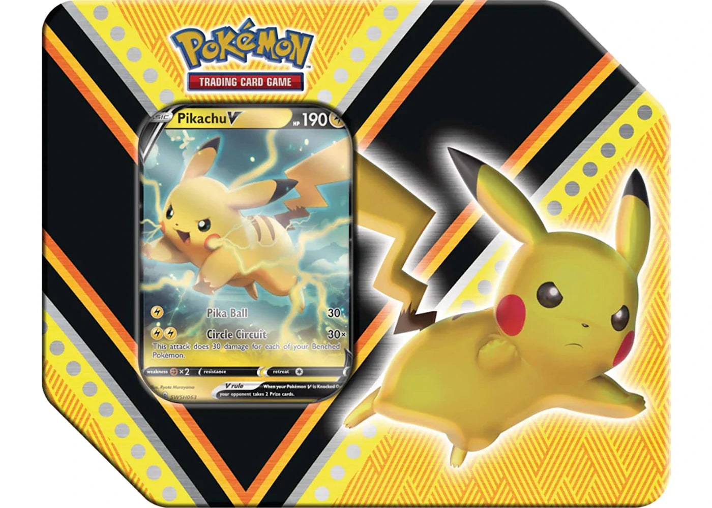 2020 Pokemon TCG V Powers Pikachu V Tin