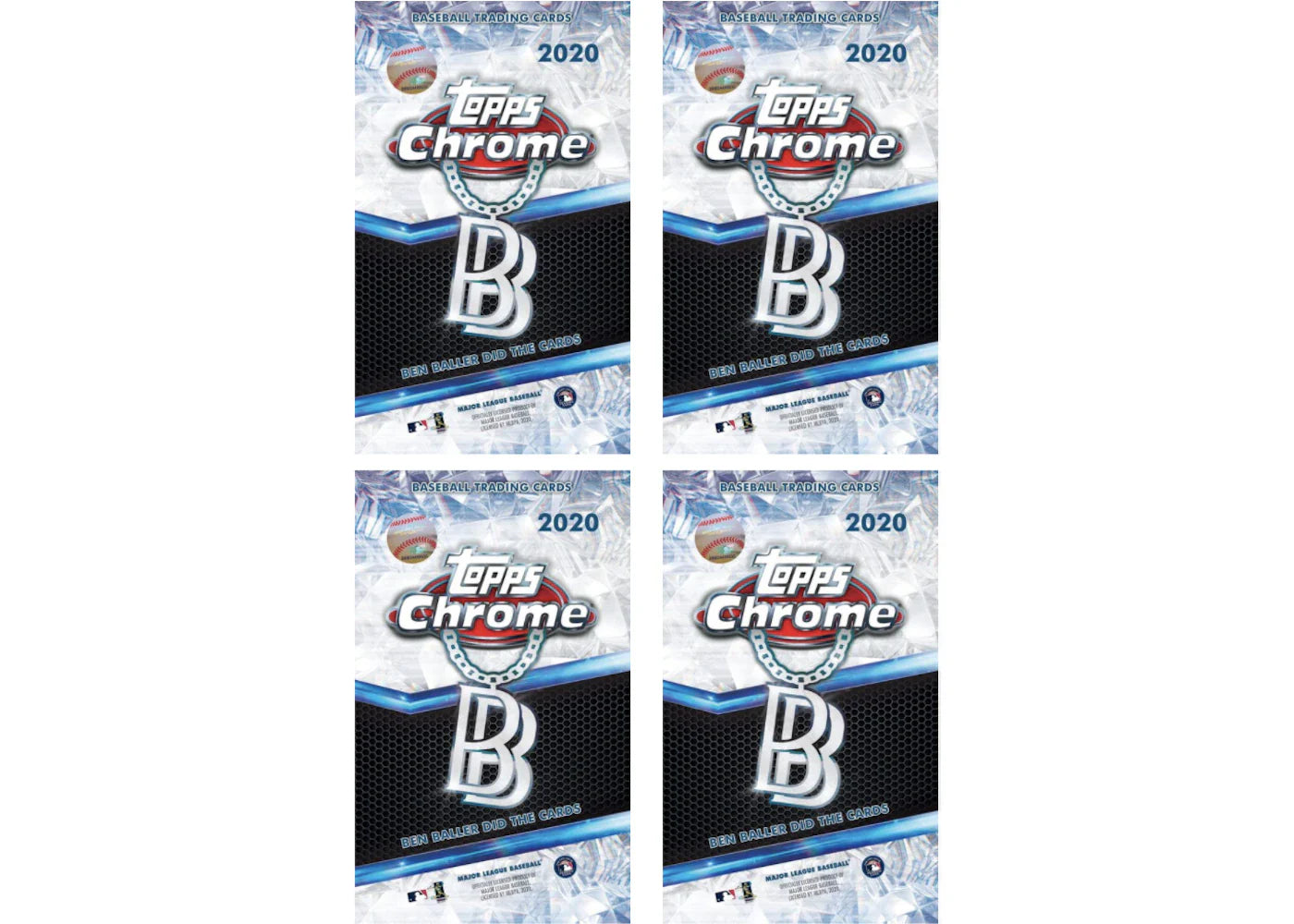 2020 Topps Chrome Ben Baller Baseball Hobby Box 4x Lot