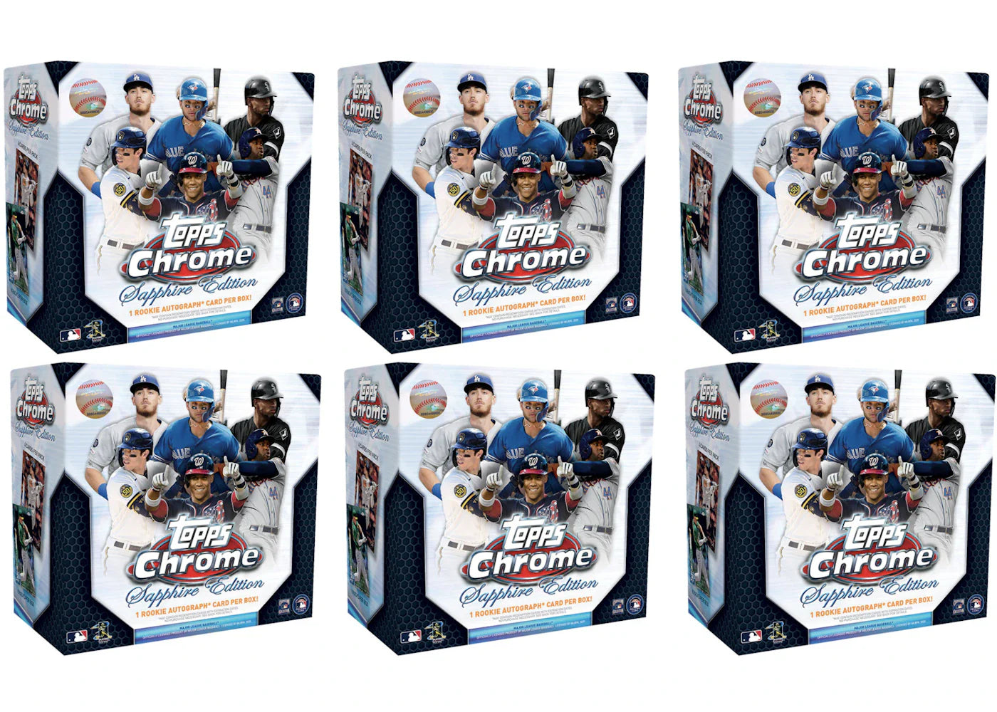 2020 Topps Chrome Sapphire Edition Baseball Box 6x Lot