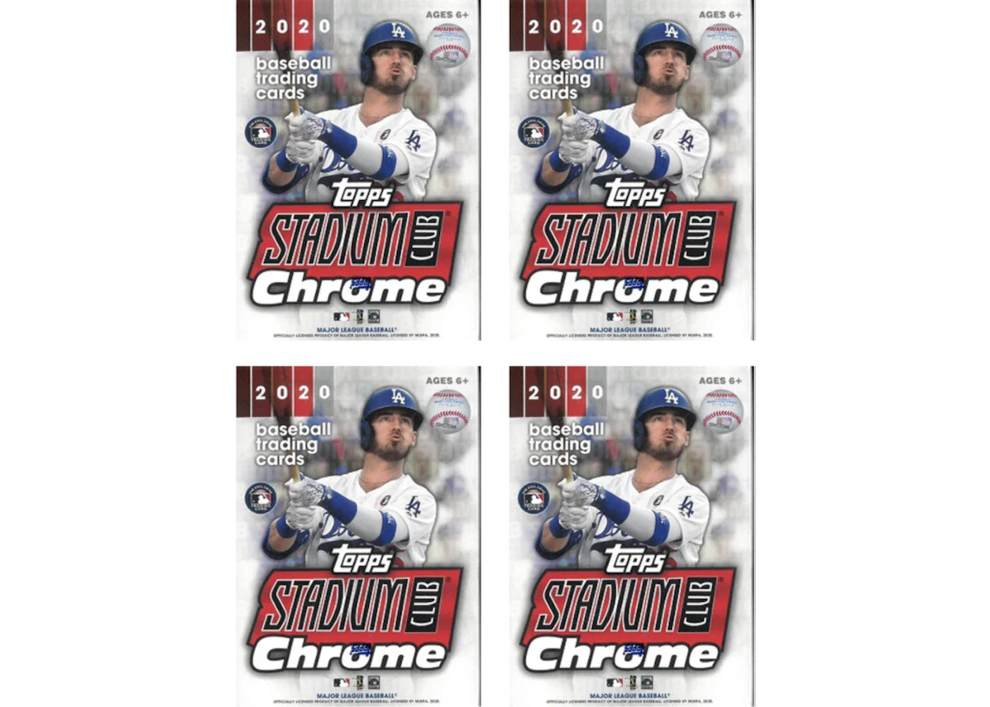 2020 Topps Chrome Stadium Club Baseball Blaster Box 4x Lot