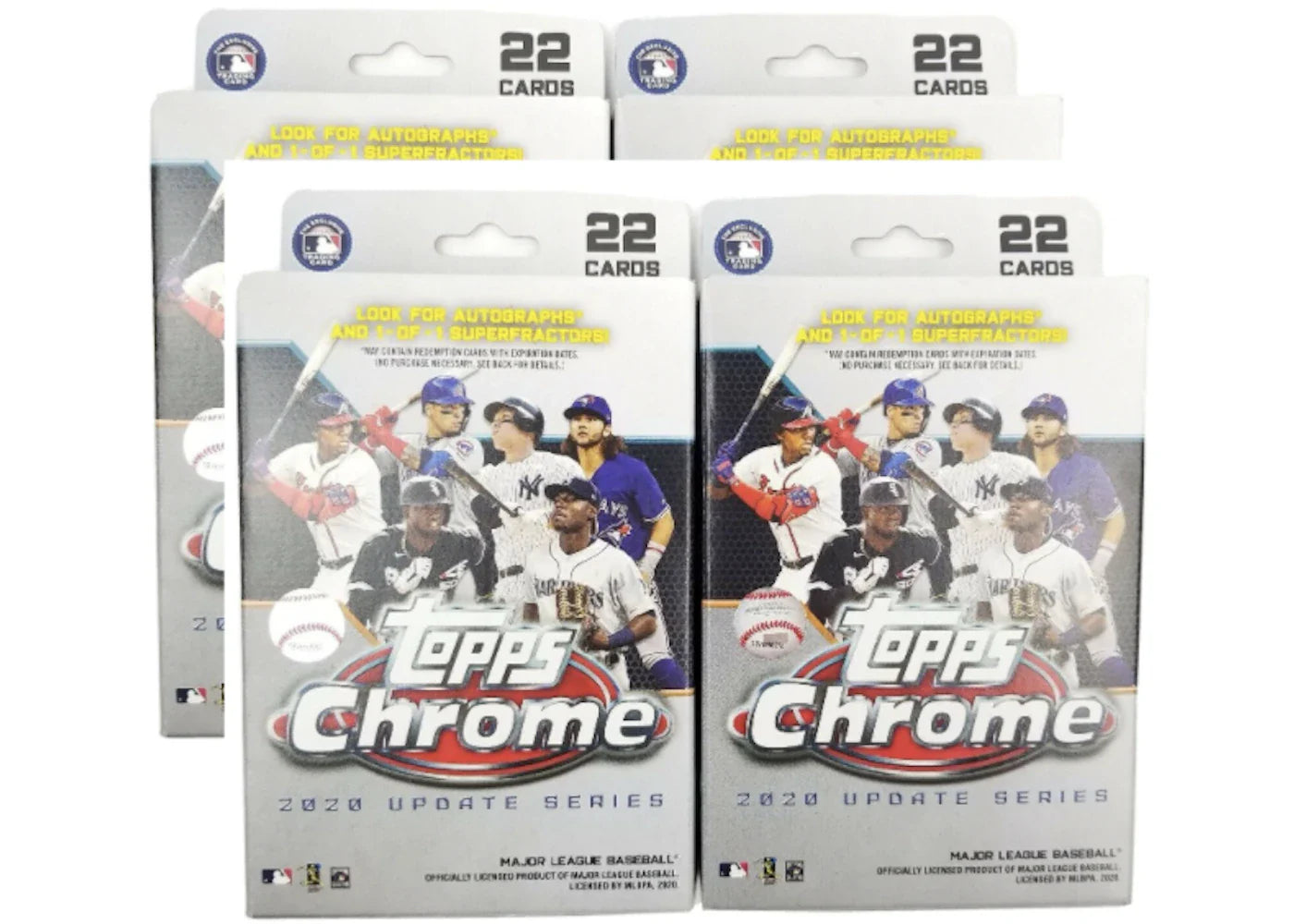 2020 Topps Chrome Update Baseball Hanger Box 4x Lot