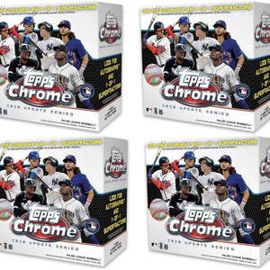 2020 Topps Chrome Update Box 4x Lot (white or blue)