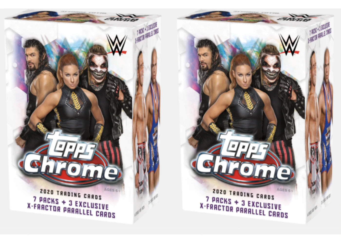 2020 Topps Chrome WWE Blaster Box 2x Lot