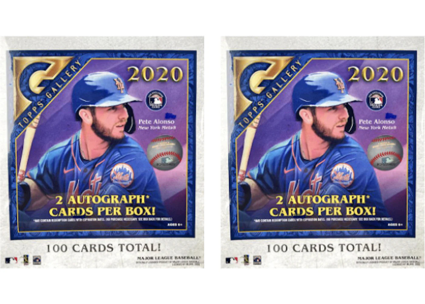 2020 Topps Gallery Baseball 100 Ct. Monster Box 2x Lot