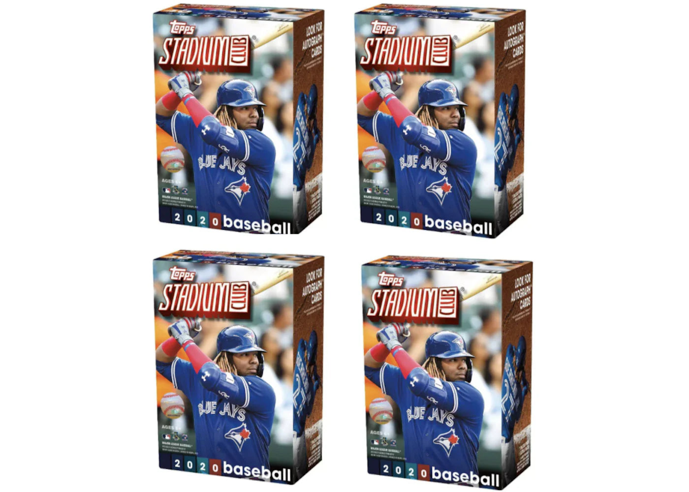 2020 Topps Stadium Club Baseball Blaster Box 4x Lot