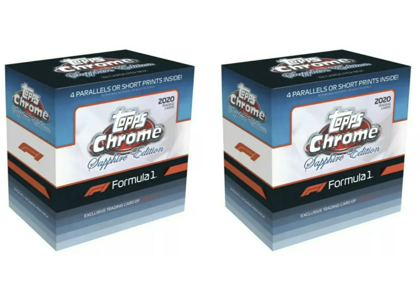 2020 Topps Chrome Sapphire Formula 1 Racing Box 2x Lot