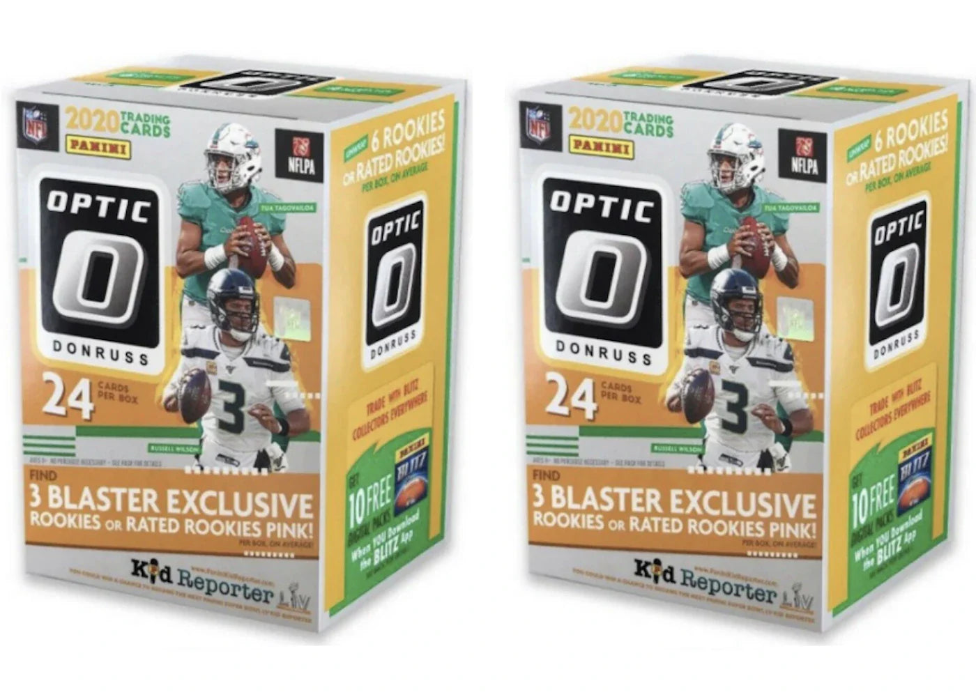 2020 Panini Donruss Optic Football Blaster Box (Pink Parallels) 2x Lot