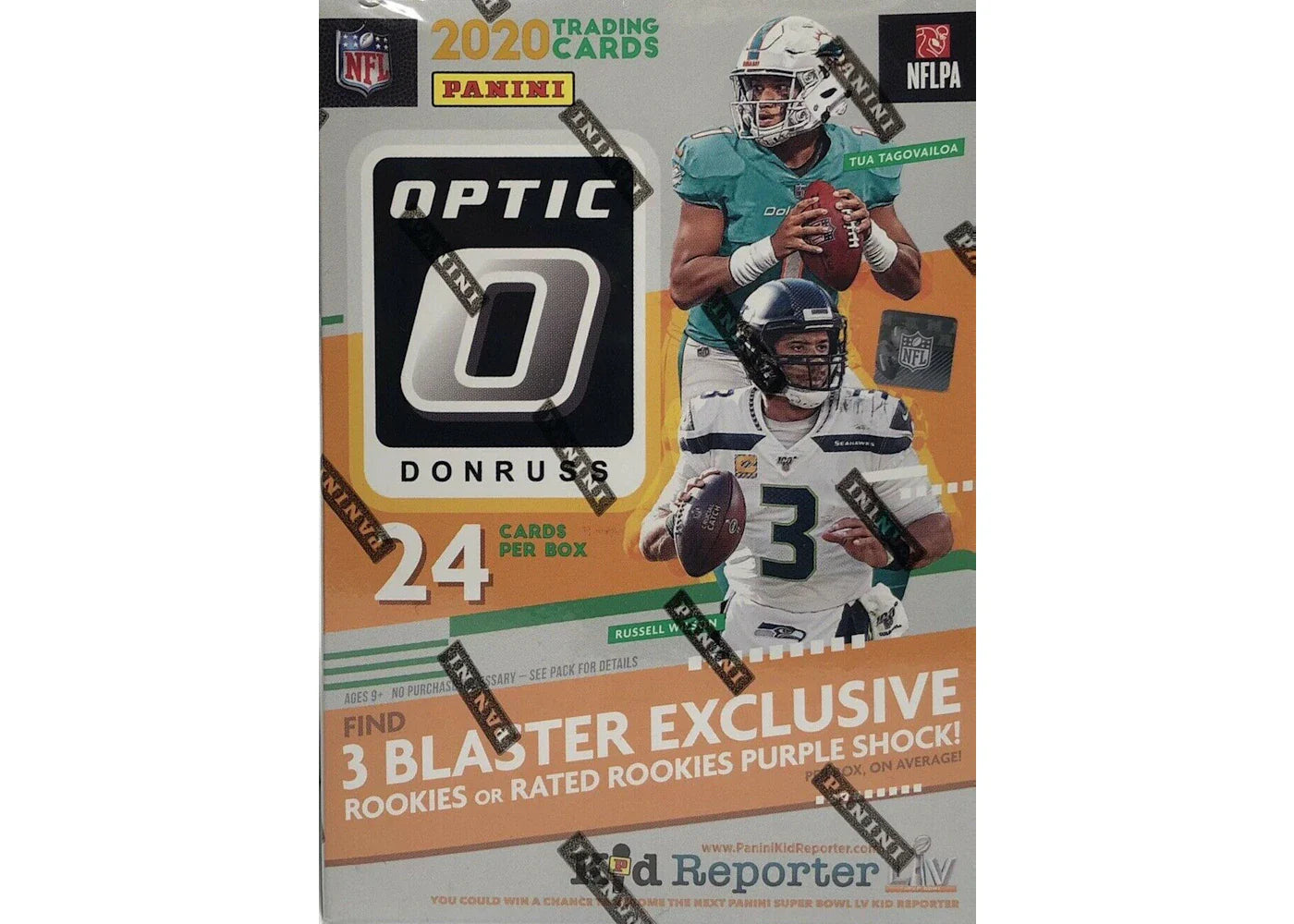 2020 Panini Donruss Optic Football Blaster Box (Purple Shock Parallels)