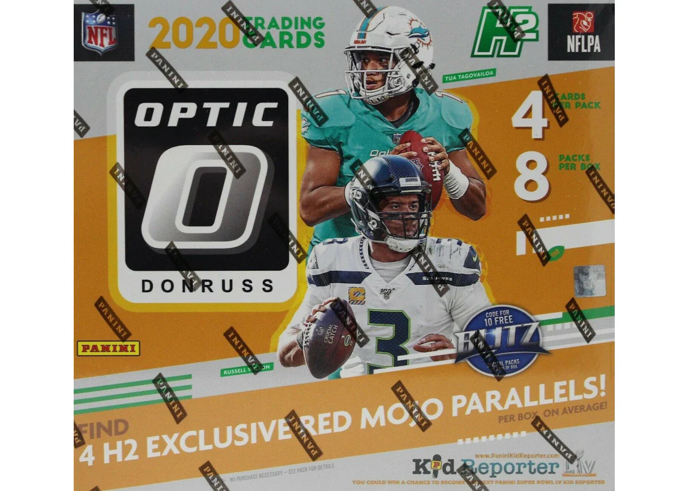 2020 Panini Donruss Optic Football H2 Hobby Hybrid Box