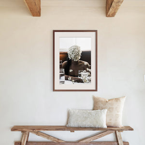 Southern Woman in White Dogwoods Photography Print by Ashley Johnson