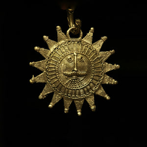 Dhokra - Sun Mask Wall Accent