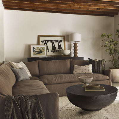 Portola Slipcover Corner Sectional Sofa