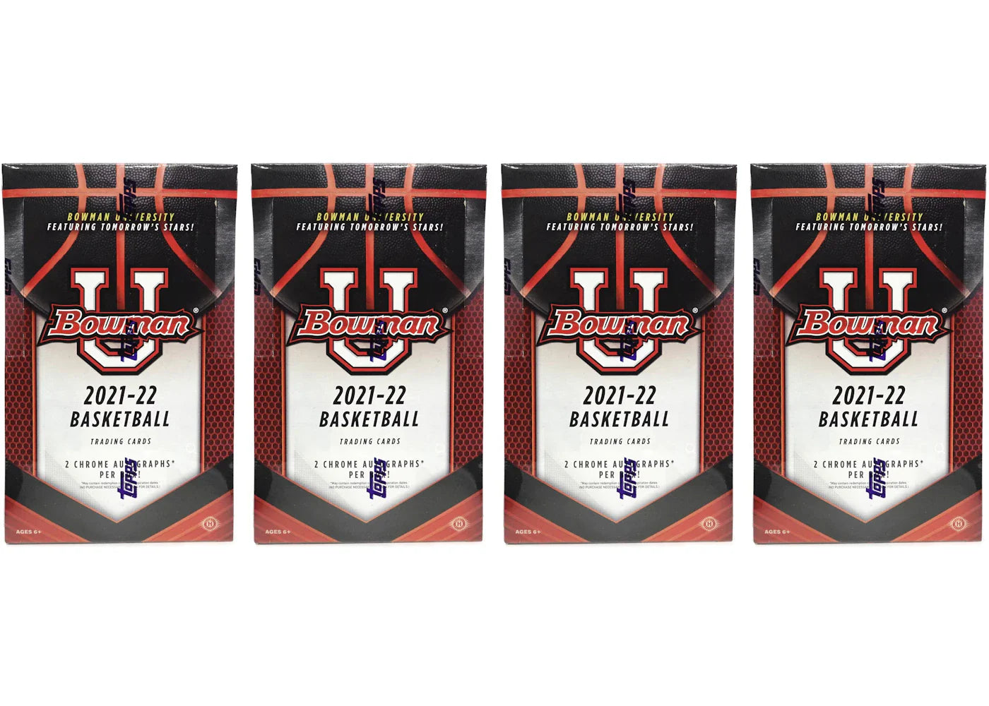 2021-22 Bowman University Basketball Hobby Box 4x Lot