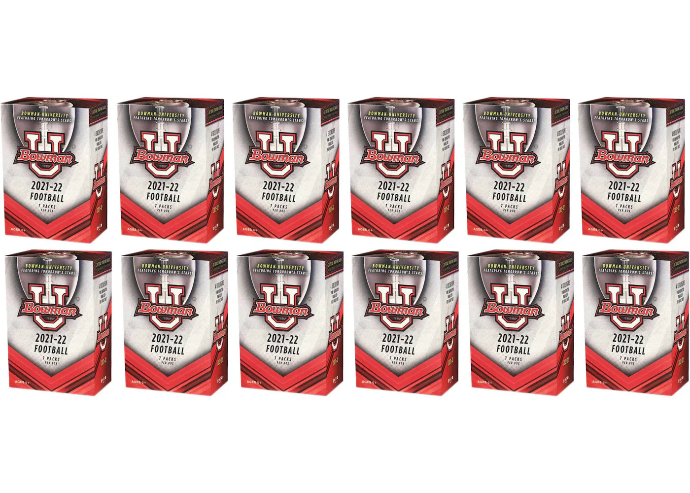 2021-22 Bowman University Football Blaster Box 12x Lot