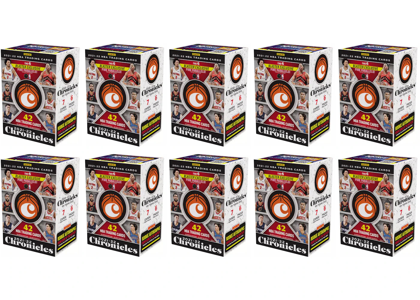 2021-22 Panini Chronicles Basketball Blaster Box 10x Lot